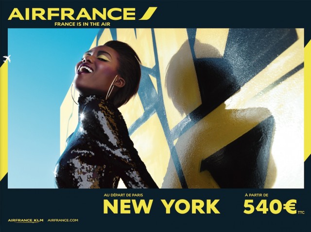 AirFrance graphique communication New York