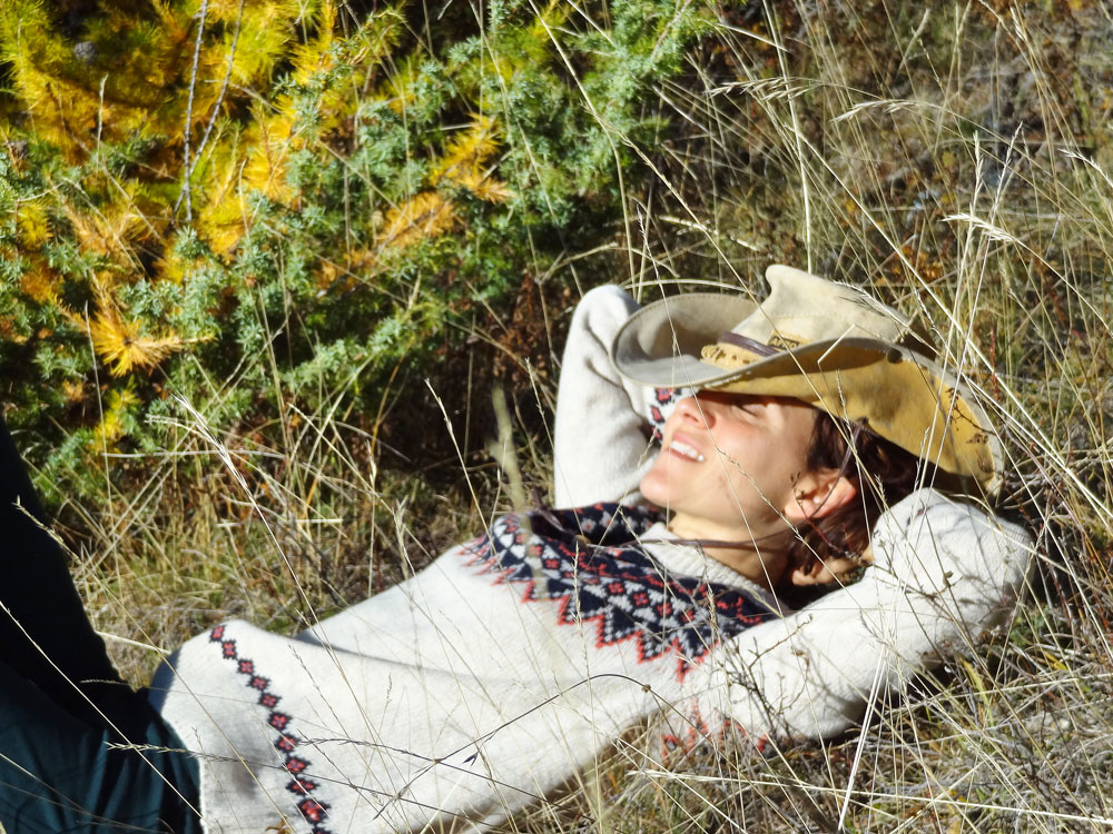 sieste du cowboy à la montagne, pull primark