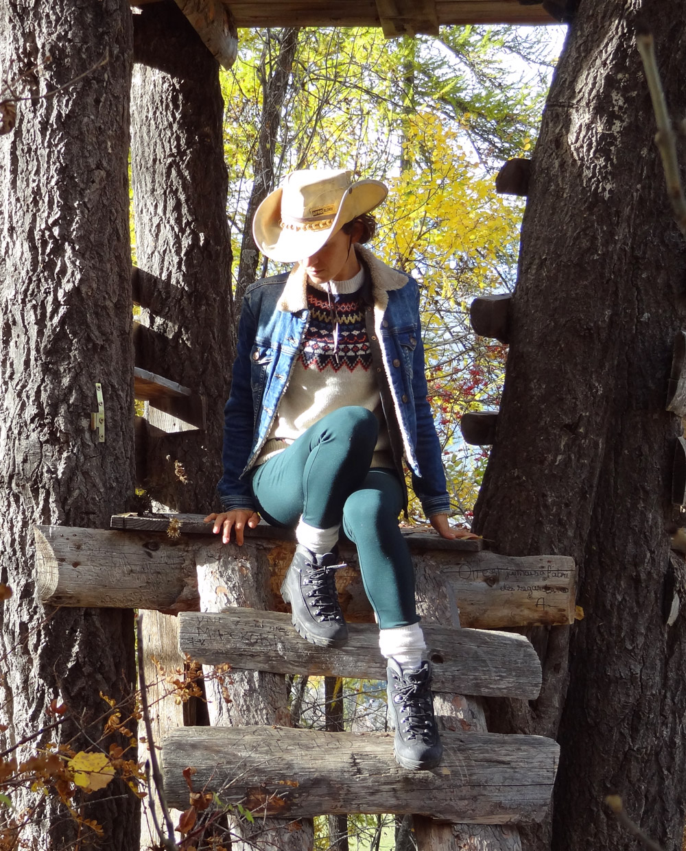 style cowboy zara et sud express, chapeau