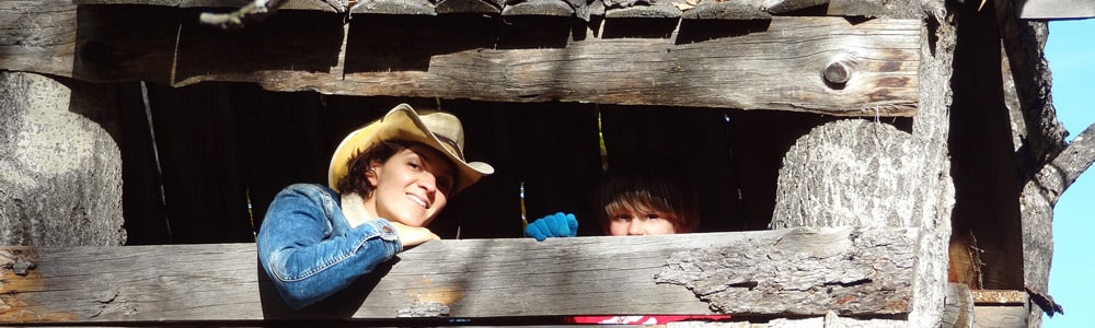 jeux de gosses en cabane de montagne