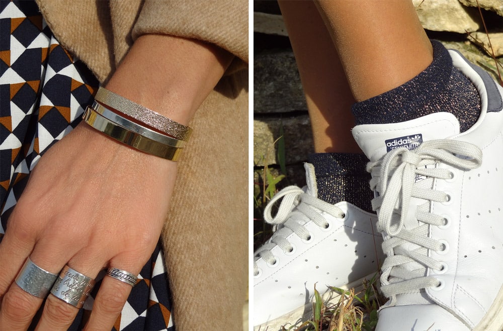 bracelets myabay et stansmith grises