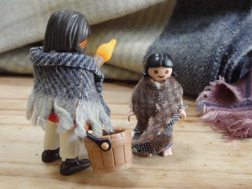 diy creche de noel vetements playmobil handmade