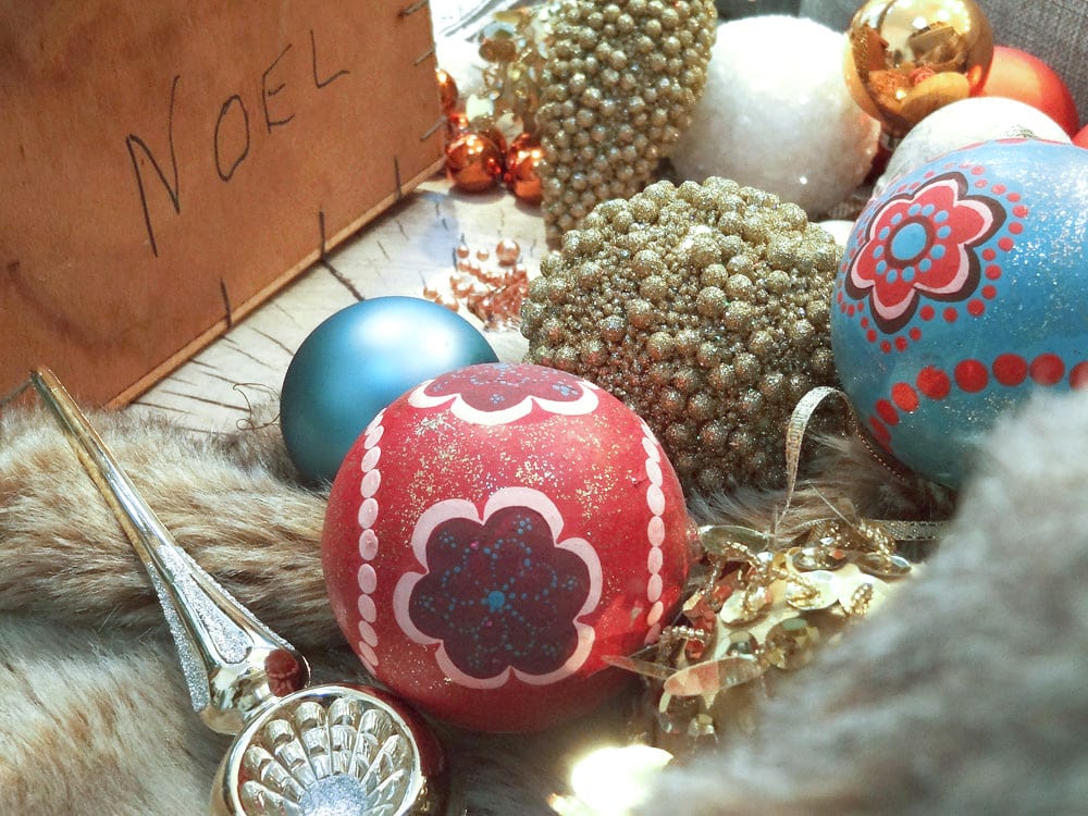 sapin boules de noel