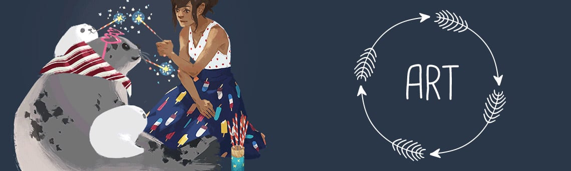 sparrows artiste et illustratrice gif animated