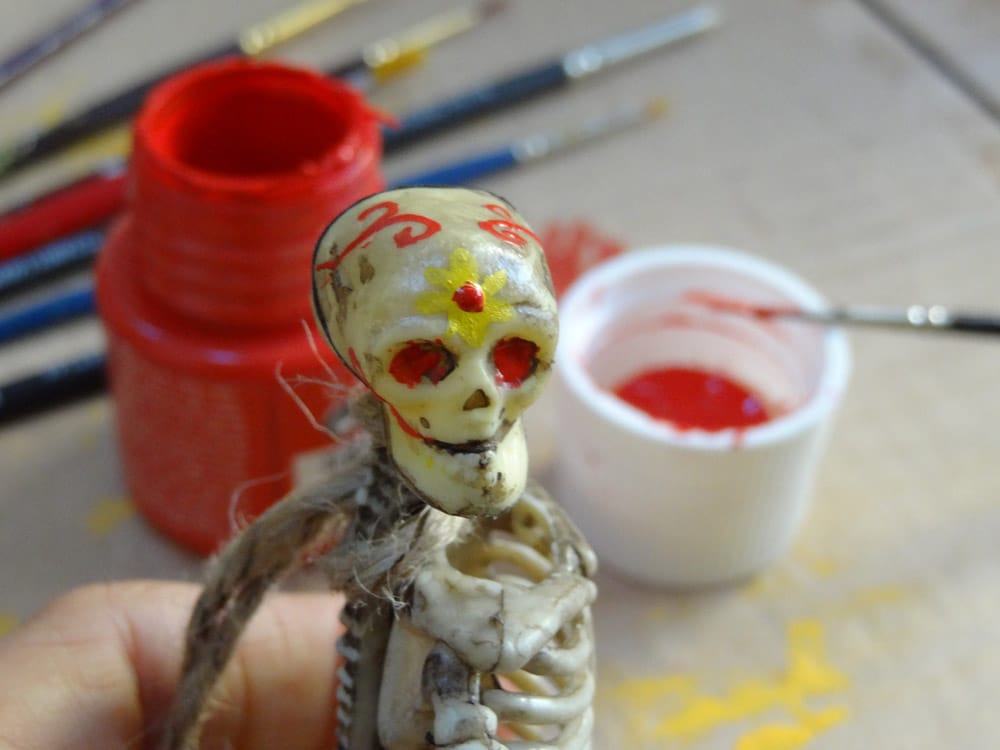 dia de los muertos peinture