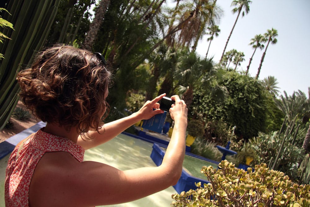 faire le jardin Majorelle à Marrakech majorelle guéliz maroc