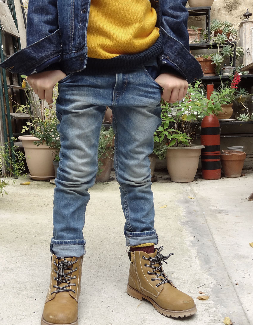 look enfant jeans pantalon et boots