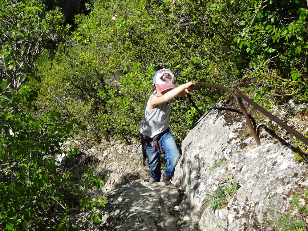  gorges d'Oppedette canyon rampes