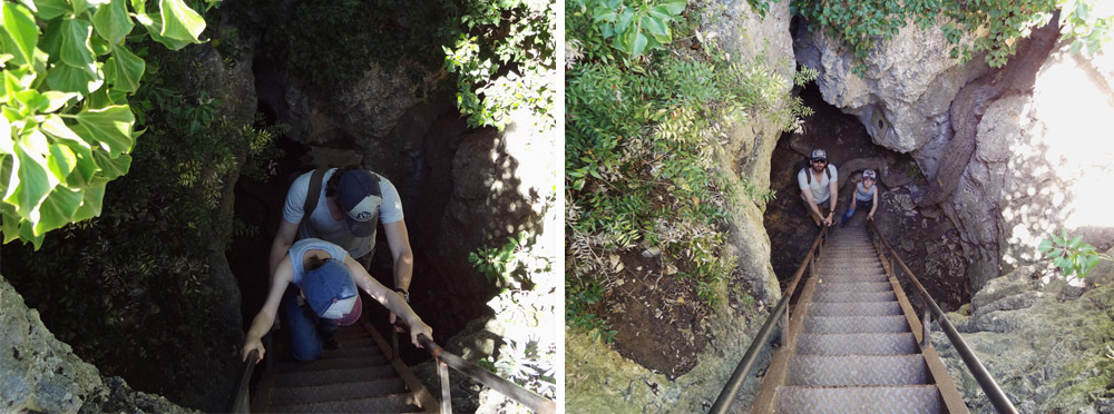 traverse de l'échelle gorges d'Oppedette