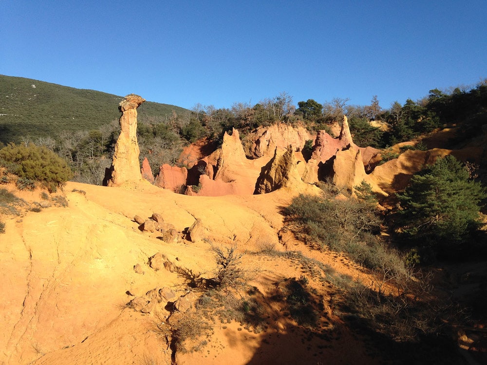 ocres et pigments de Rustrel Colorado Provencal