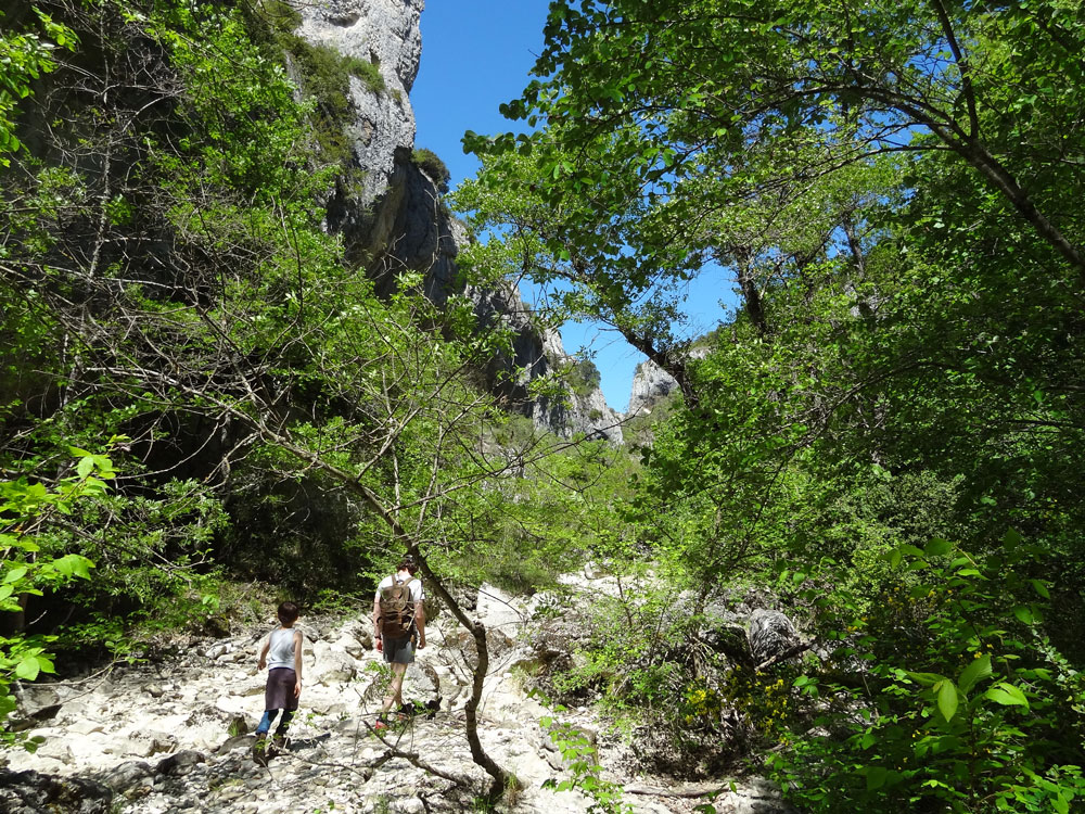 randonnees traverse de l'échelle gorges d'Oppedette