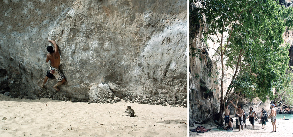 railay beach thailande escalade climb