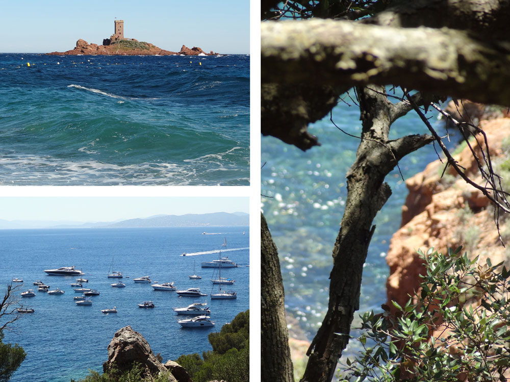 bord de mer St Raphael cap Dramont vacances