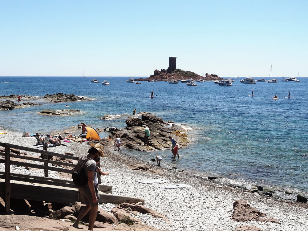 Grande plage cap Dramont Saint Raphaël