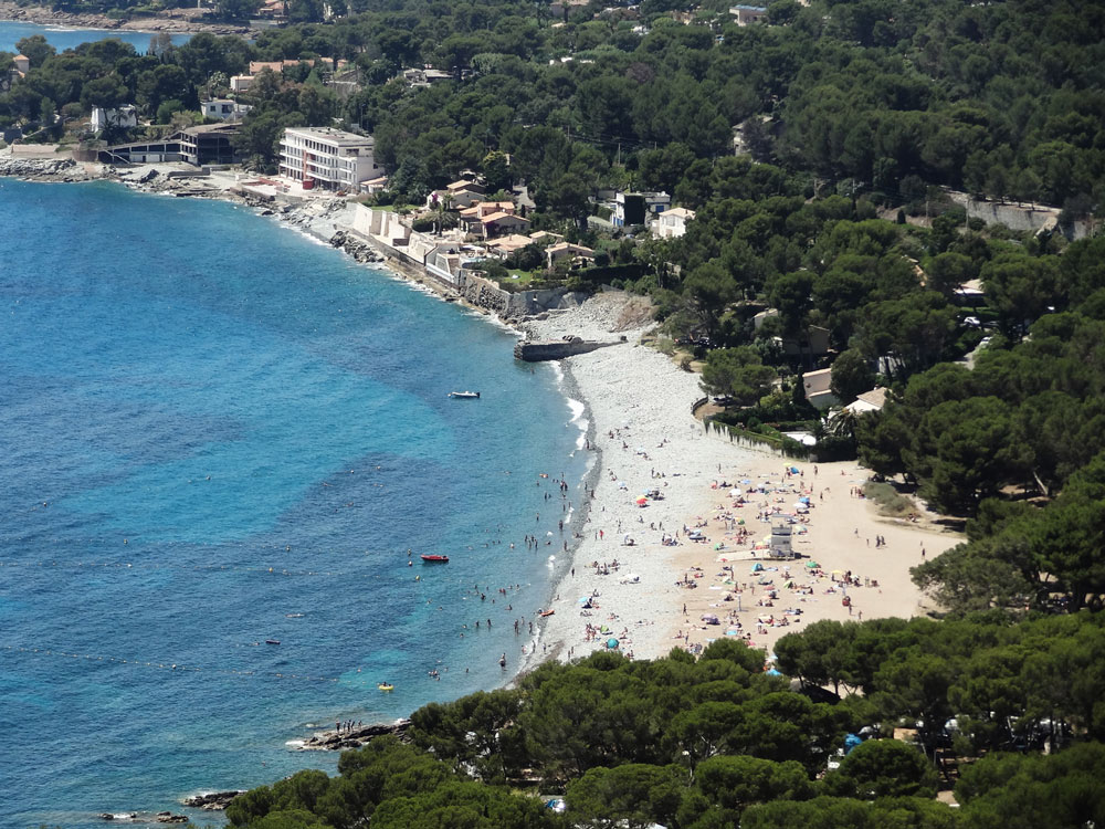 Grande plage du débarquement Saint Raphaël Dramont Estérel