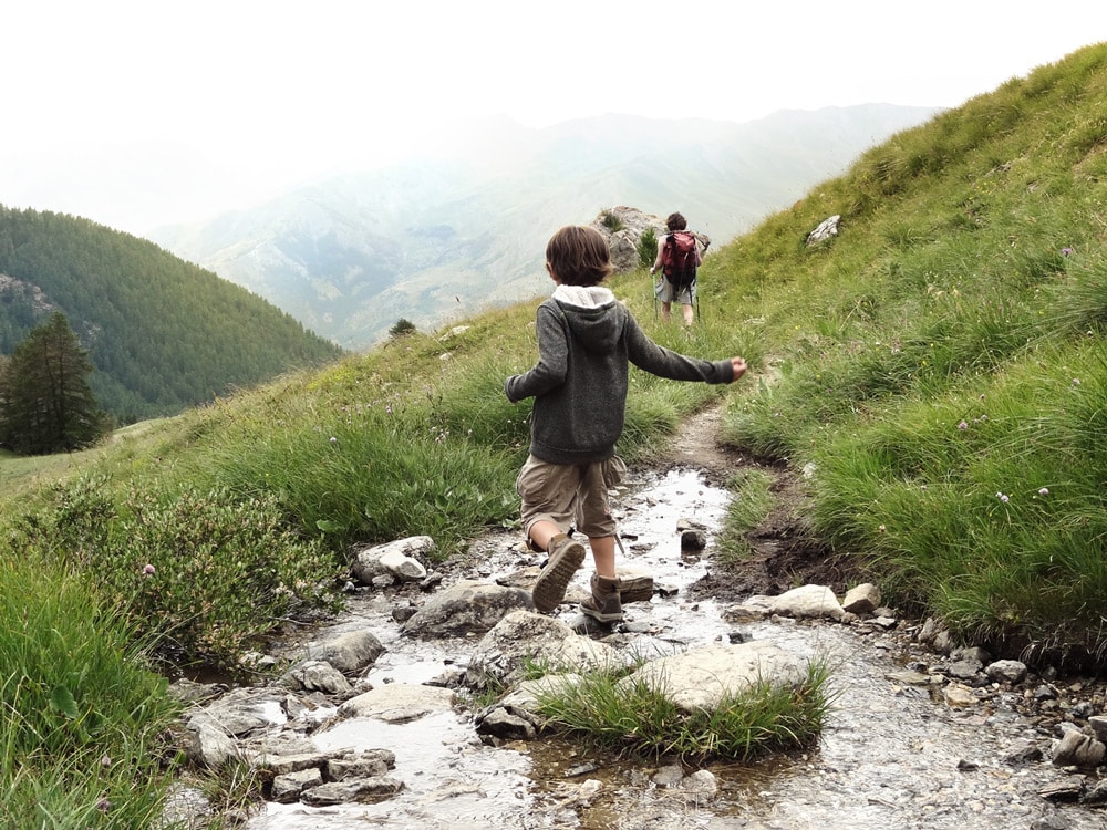 randonner avec un enfant Alpes Chambeyron