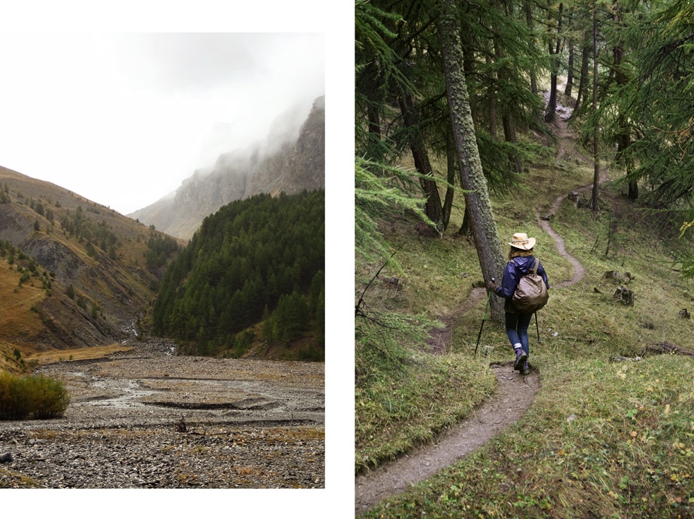 chemin de randonnée plan de Parouart Alpes