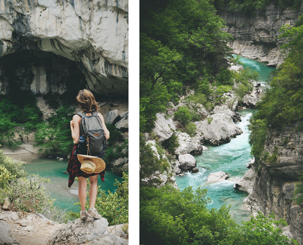 Baume aux boeufs Sentier Blanc Martel Verdon canyon