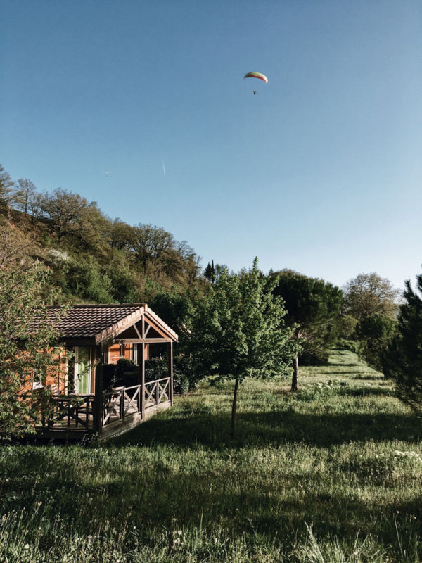 camping St Estève Millau chalets nature