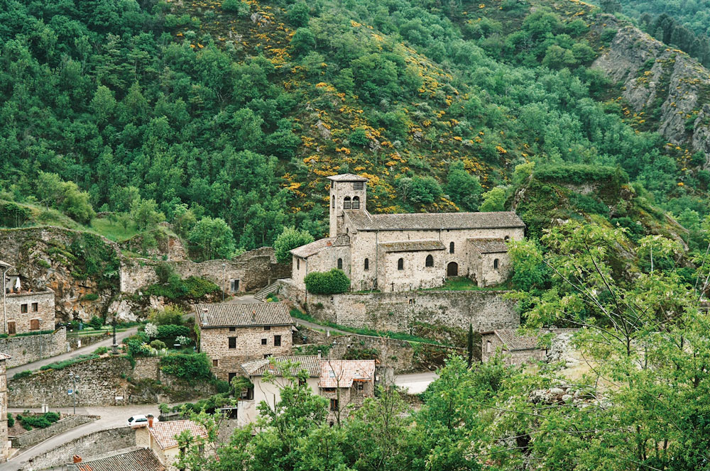 panorama sur Malleval village Pilat Rhodanien