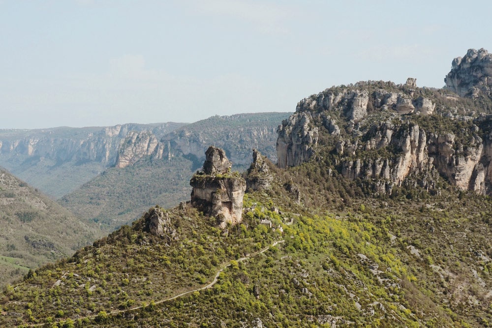 Peyreleau Rozier vue sur Gorges de la Jonte