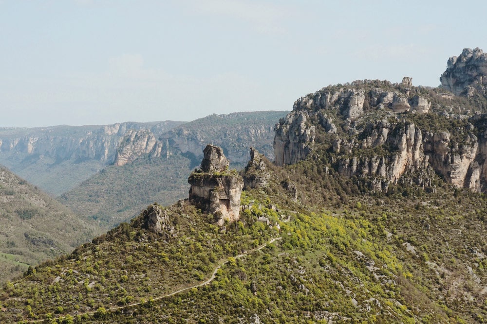 Peyreleau Rozier vue sur Gorges de la Jonte