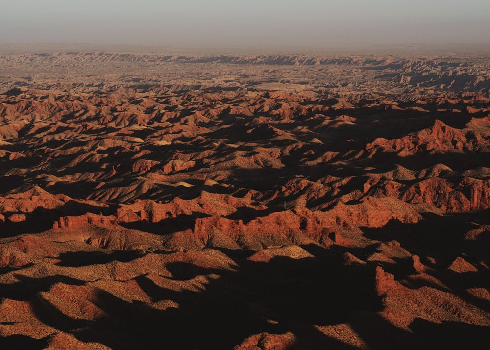 Vallée Pingshanhu entre Zhangye et désert