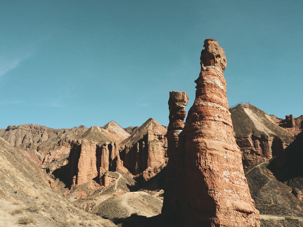 Visite Binggou Danxia guide Zhangye