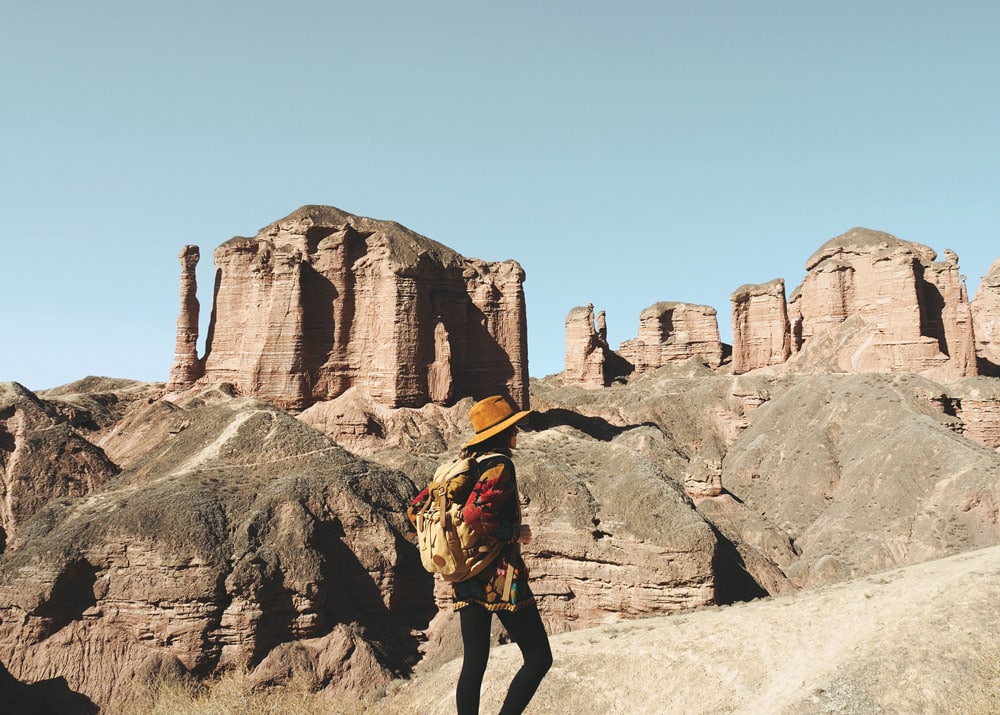 Zhangye tourisme parc naturel Binggou Danxia