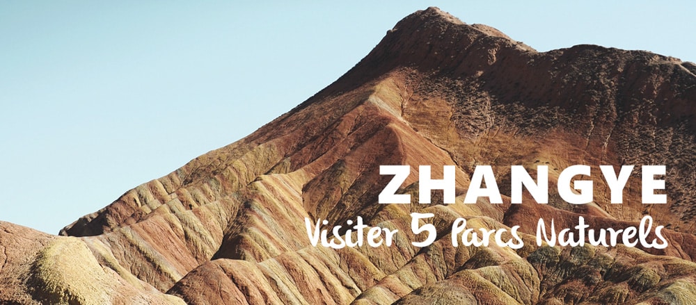 Zhangye visiter parc Danxia desert