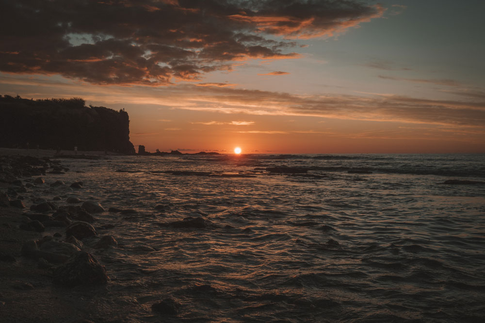 coucher de soleil plage Boucan Canot Réunion