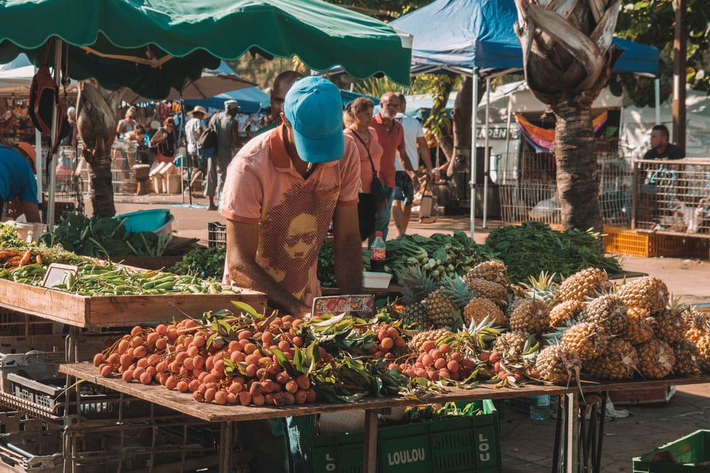 faire le marché de Saint Pierre Réunion