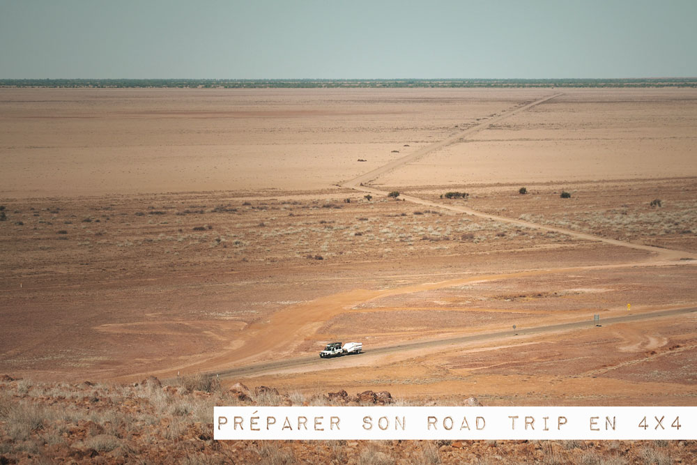 préparer road trip 4x4 en Australie