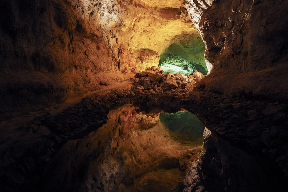 visiter tunnel de lave Lanzarote cueva de los verdes