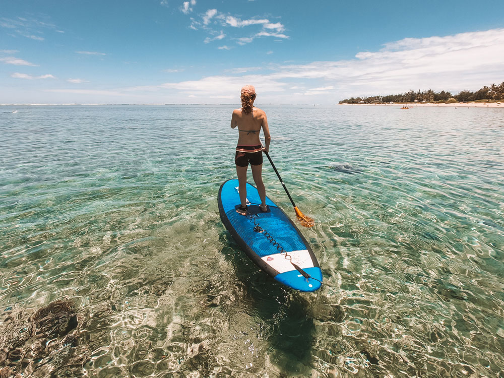 ou faire du paddle plage ile Réunion sans requin