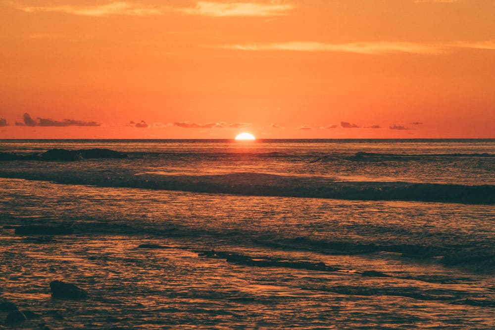 où faire le plus beau coucher de soleil plage La Réunion