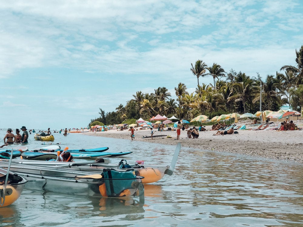 plages surveillées île La Réunion se baigner en famille