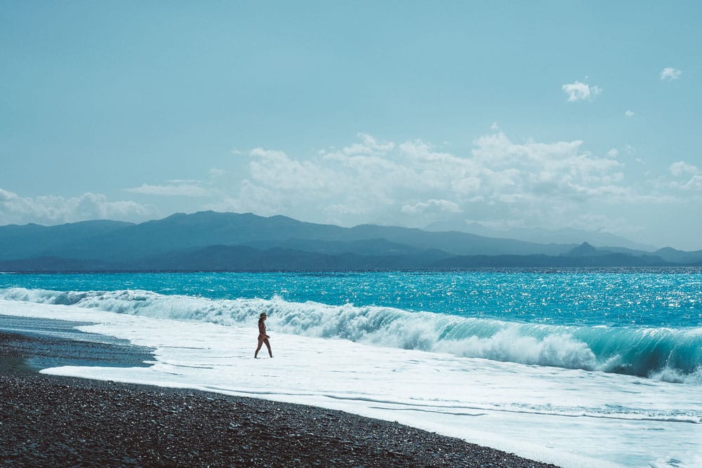 baignade plage côte ouest Haute Corse