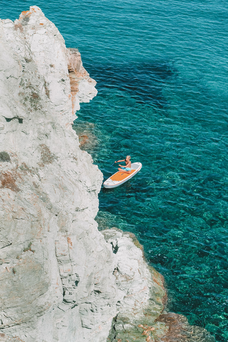 faire di paddle au Cap Corse eau turquoise