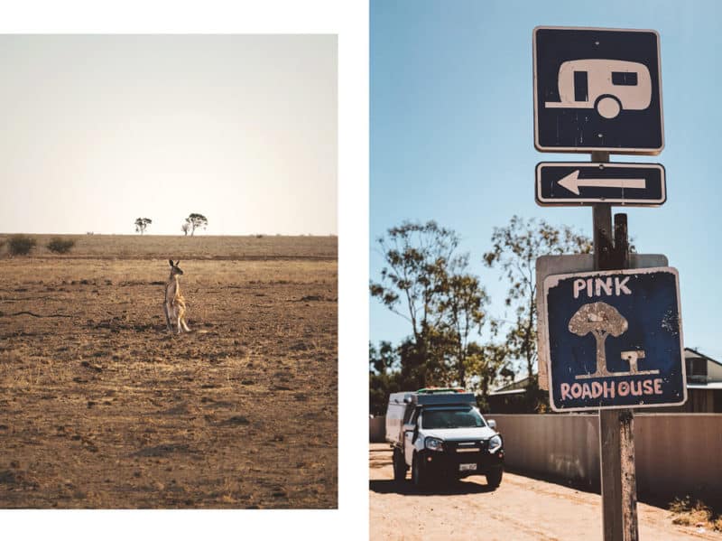 où dormir en road trip 4x4 en Australie pink roadhouse