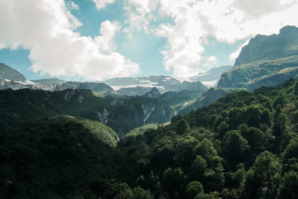 randonnée spectaculaire sous les glaciers Vanoise Lac Échines