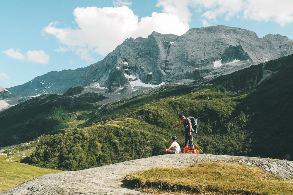 randonner avec un guide montagne La Plagne Champagny