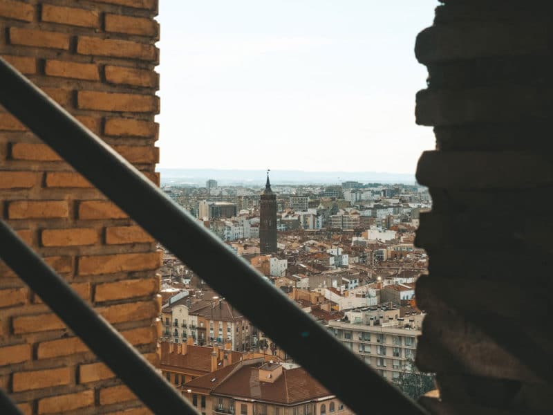 où avoir la vue sur Saragosse ascensor des Pilar