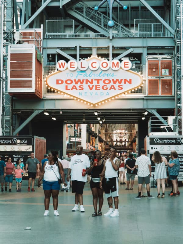 welcome downtown Las Vegas Nevada