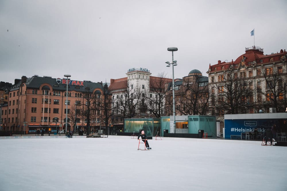 activités en voyage patinoire Helsinki