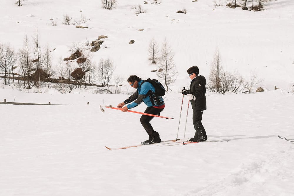 apprendre le ski nordique cours Champsaur