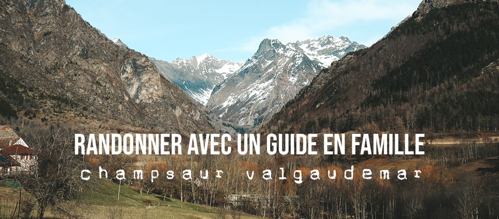 randonnée famille avec un guide montagne Alpes