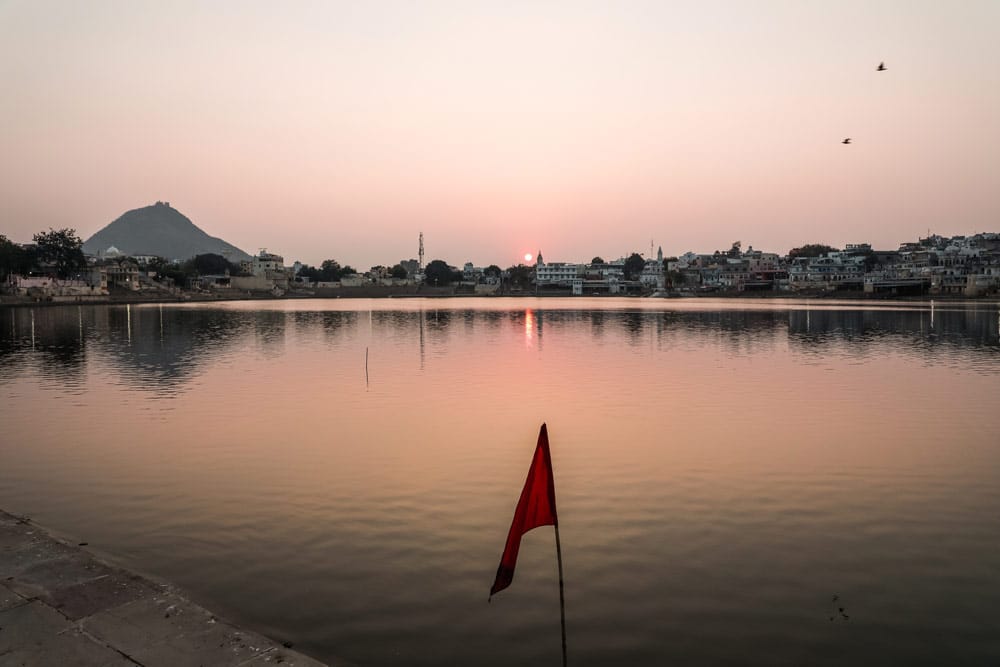 dormir au bord du lac Pushkar voyage Inde