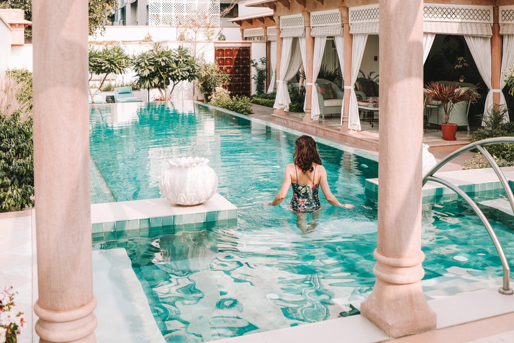 maison hôtes Jaipur avec piscine Samode Haveli