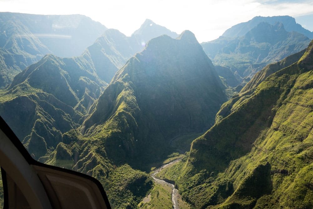 vol hélico Trou de Fer La Réunion